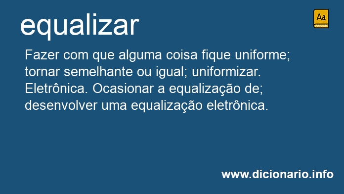 Significado de equalizar
