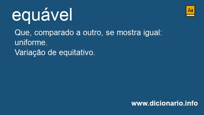 Significado de equvel