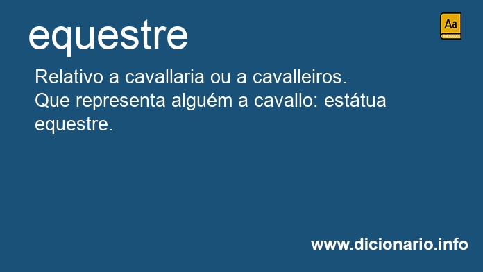 Significado de equestres
