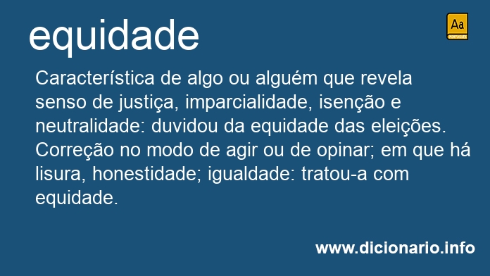 Significado de equidades