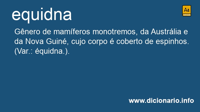 Significado de equidna
