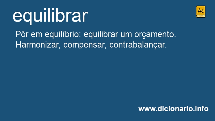 Significado de equilibrar