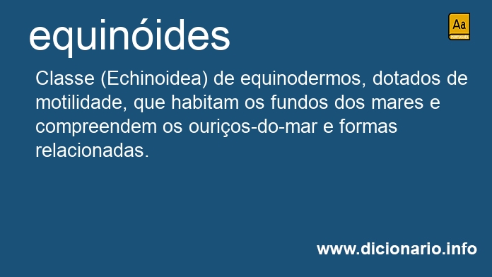 Significado de equinides