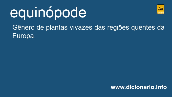 Significado de equinpode
