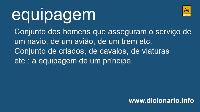 Significado de equipagem