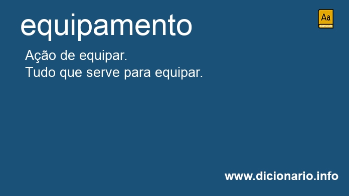Significado de equipamento