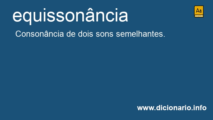 Significado de equissonncia