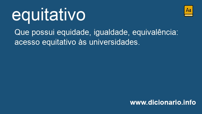 Significado de equitativo