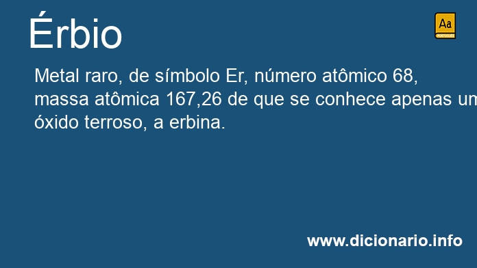 Significado de rbio