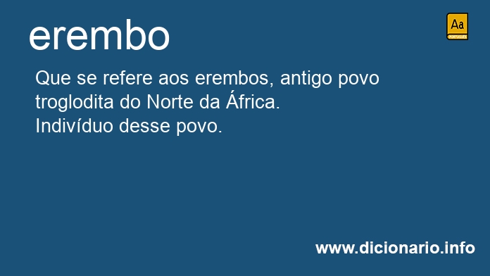 Significado de erembo