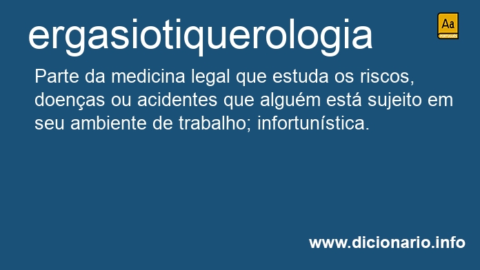 Significado de ergasiotiquerologia