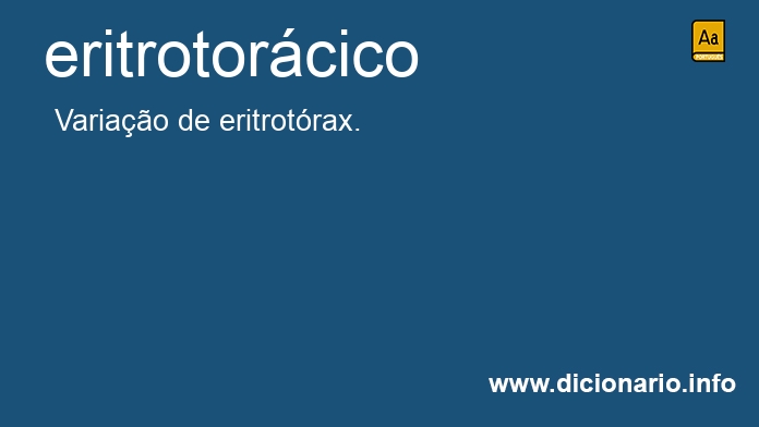 Significado de eritrotorcico