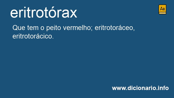 Significado de eritrotrax
