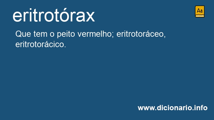 Significado de eritrotrax