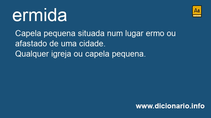 Significado de ermida