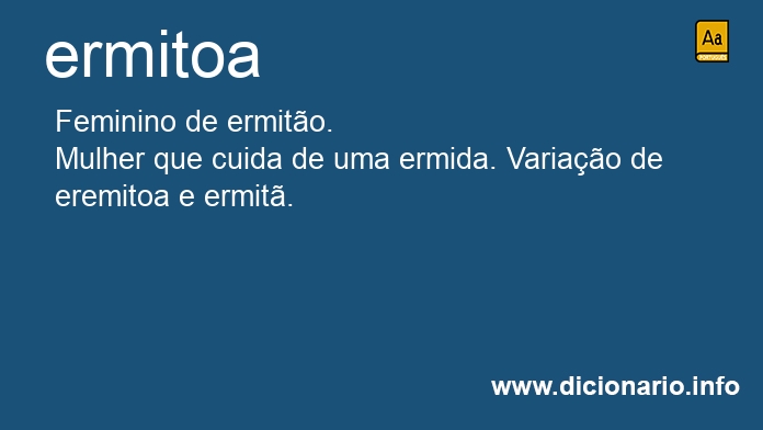 Significado de ermitoa