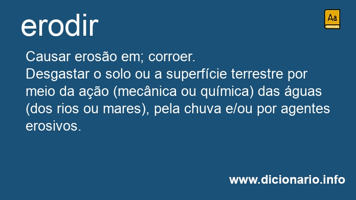 Significado de erodir