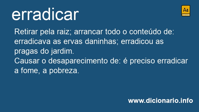 Significado de erradicariam
