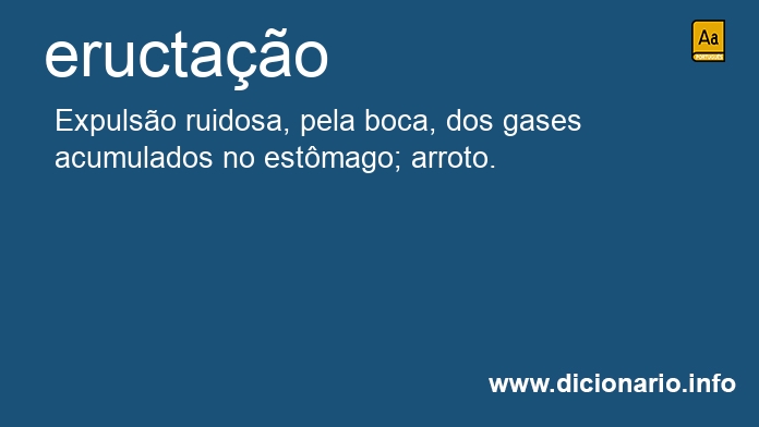 Significado de eructao