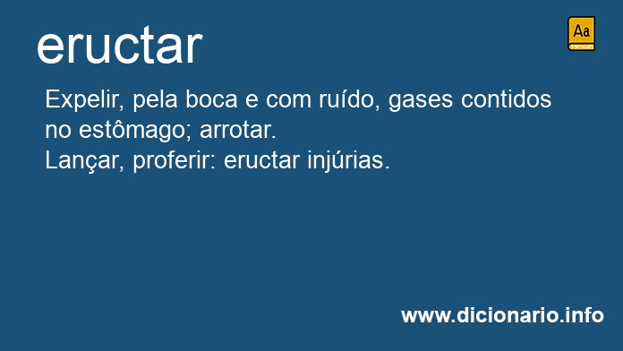 Significado de eructar