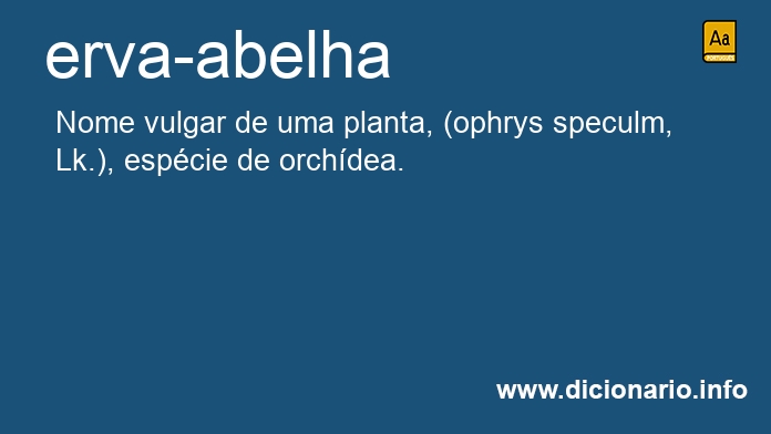 Significado de erva-abelha