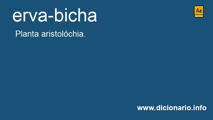 Significado de erva-bicha