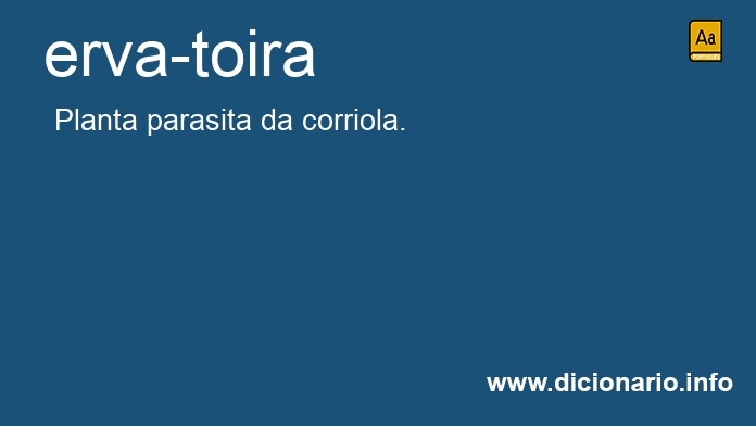 Significado de erva-toira