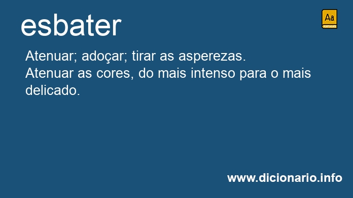 Significado de esbater