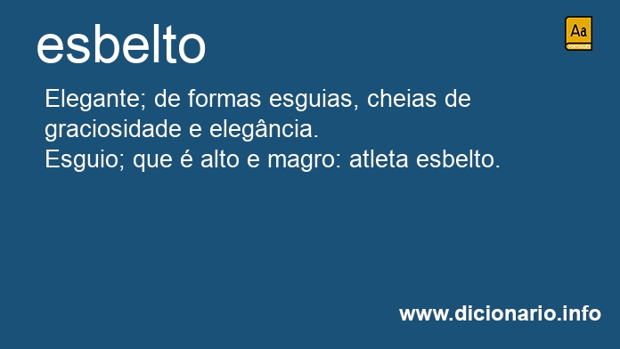 Significado de esbelto