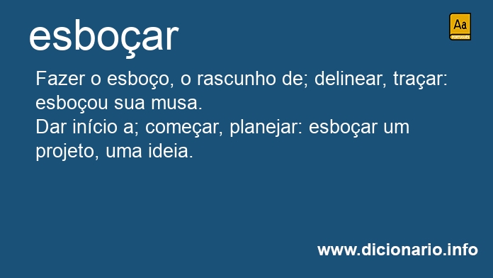 Significado de esboar