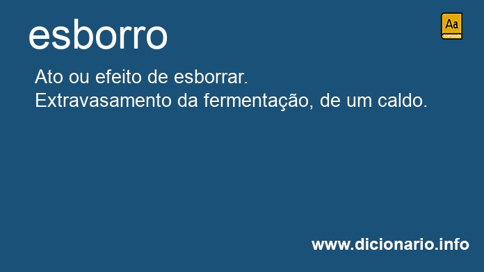 Significado de esborros