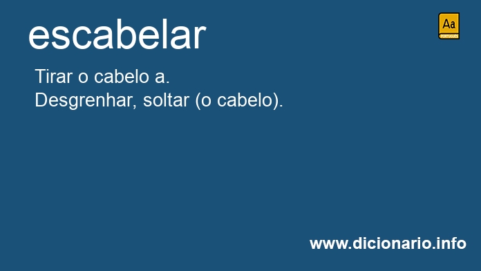 Significado de escabelando