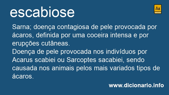 Significado de escabiose