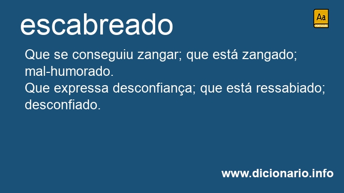 Significado de escabreada