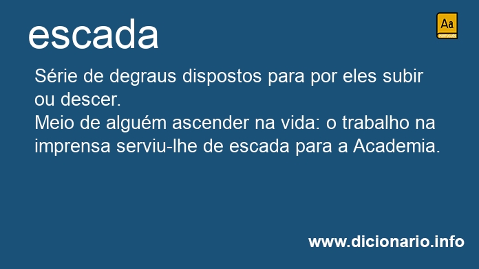 Significado de escada