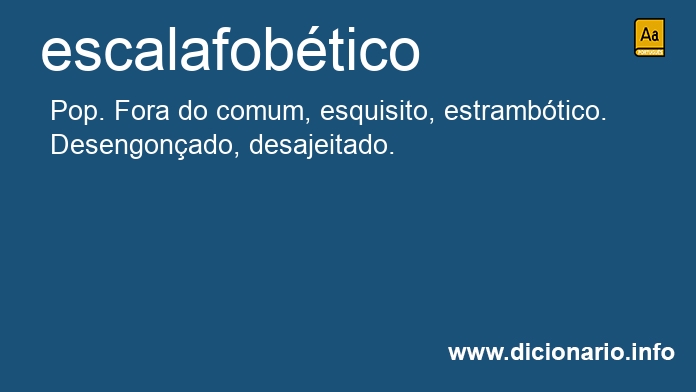 Significado de escalafobtica