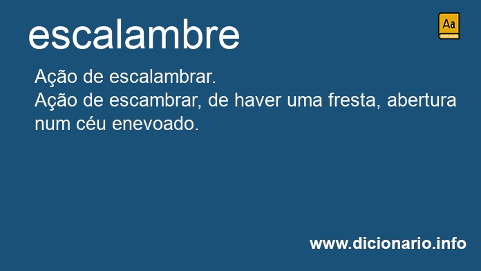 Significado de escalambre