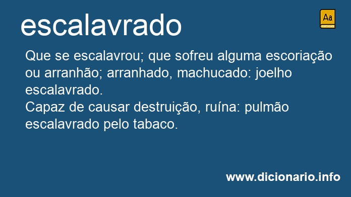 Significado de escalavrado