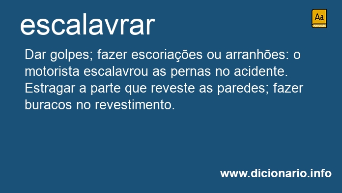 Significado de escalavrara