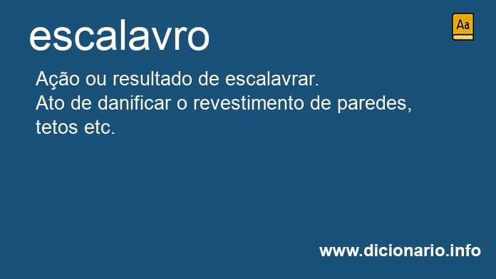 Significado de escalavro