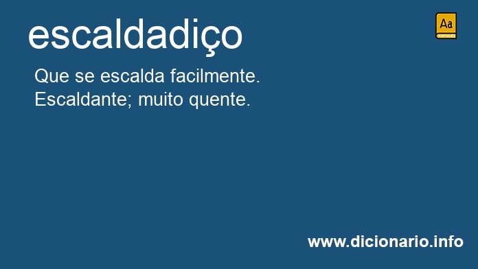 Significado de escaldadio