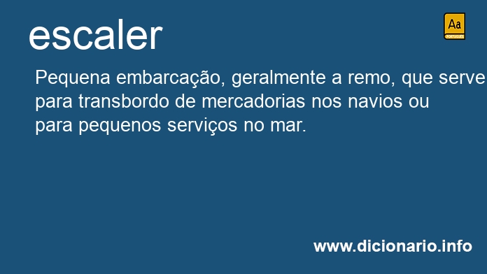 Significado de escaler