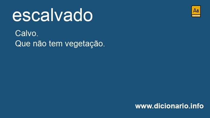 Significado de escalvada
