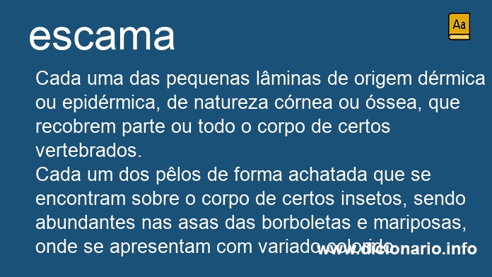 Significado de escama