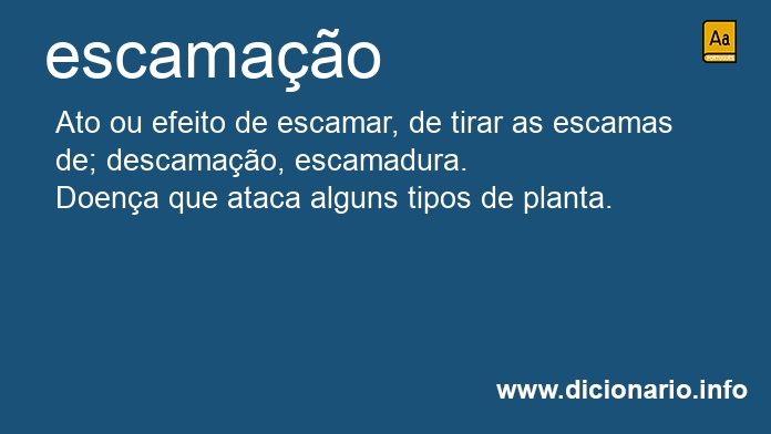 Significado de escamao