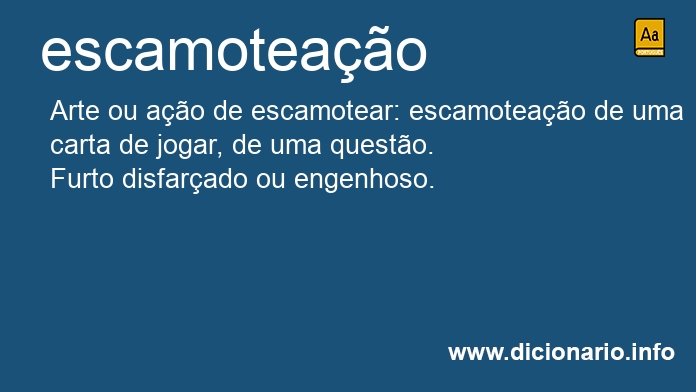 Significado de escamoteaes