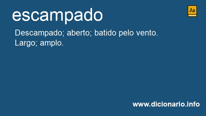 Significado de escampado