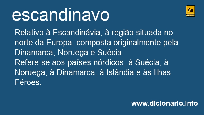 Significado de escandinava