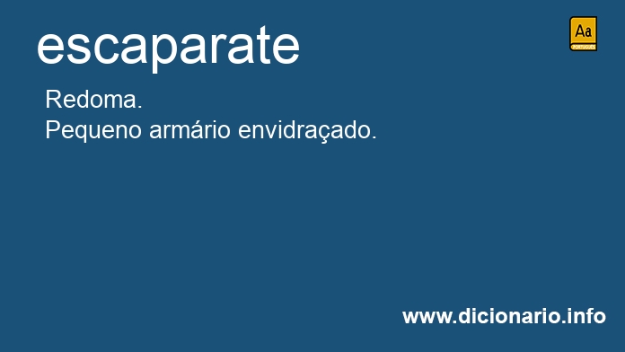 Significado de escaparate