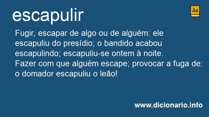 Significado de escapoles